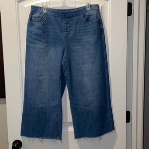 a.n.a. Wide leg crop jeans size large